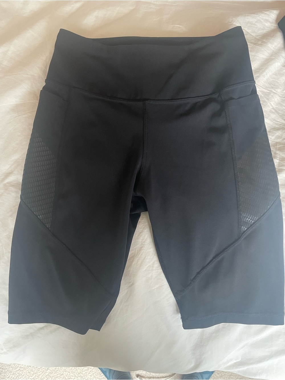 High-Waist Black Women’s Performance Bike Shorts (outdoor research size small).